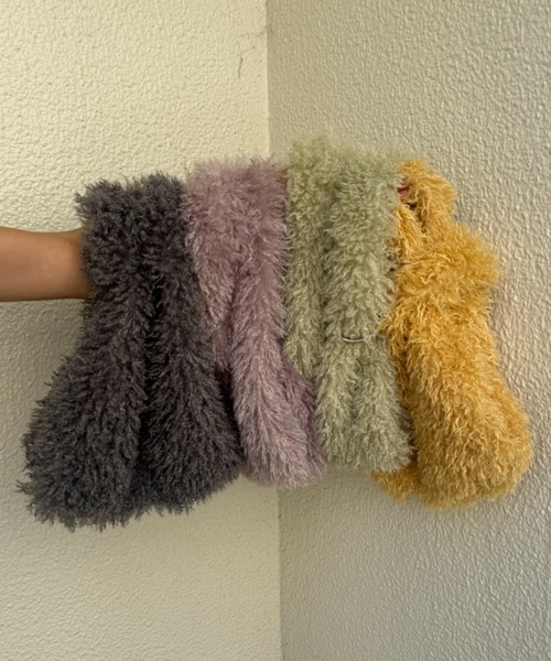 CIAOPANIC TYPY(チャオパニックティピー)の「カラビナ付きボアマルシェBAG(トートバッグ・レディース・ブラウン/パープル/ネイビー/イエロー/ミント・ONE SIZE)」の18枚目の写真