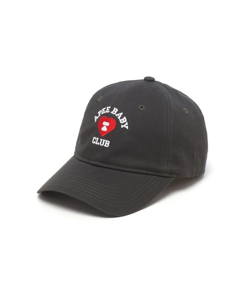 A BATHING APE(アベイシングエイプ)の「EMBROIDERY LOGO BASEBALL CAP #2(キャップ・レディース・ネイビー/ピンク/アイボリー/オリーブ/ブルー・FREE)」の2枚目の写真