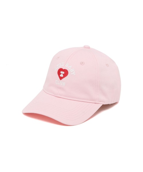 A BATHING APE(アベイシングエイプ)の「EMBROIDERY LOGO BASEBALL CAP #2(キャップ・レディース・ネイビー/ピンク/アイボリー/オリーブ/ブルー・FREE)」の5枚目の写真