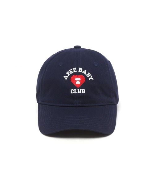 A BATHING APE(アベイシングエイプ)の「EMBROIDERY LOGO BASEBALL CAP #2(キャップ・レディース・ネイビー/ピンク/アイボリー/オリーブ/ブルー・FREE)」の8枚目の写真