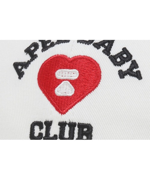 A BATHING APE(アベイシングエイプ)の「EMBROIDERY LOGO BASEBALL CAP #2(キャップ・レディース・ネイビー/ピンク/アイボリー/オリーブ/ブルー・FREE)」の16枚目の写真