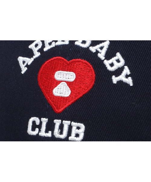 A BATHING APE(アベイシングエイプ)の「EMBROIDERY LOGO BASEBALL CAP #2(キャップ・レディース・ネイビー/ピンク/アイボリー/オリーブ/ブルー・FREE)」の18枚目の写真