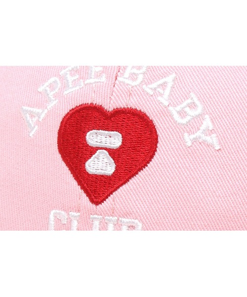 A BATHING APE(アベイシングエイプ)の「EMBROIDERY LOGO BASEBALL CAP #2(キャップ・レディース・ネイビー/ピンク/アイボリー/オリーブ/ブルー・FREE)」の20枚目の写真