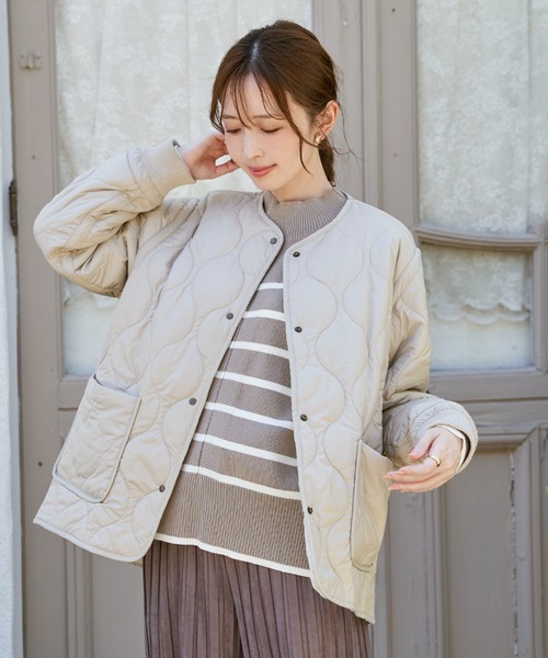 雑誌InRed12月号掲載】キルトファーリバーシブルブルゾン【2WAY／親子