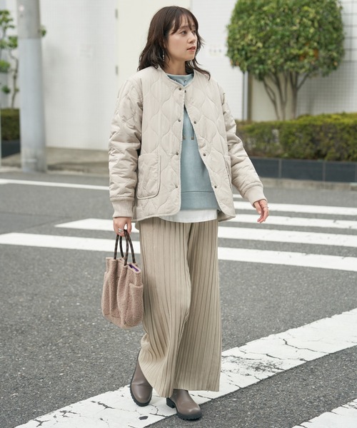 セール】【雑誌InRed12月号掲載】キルトファーリバーシブルブルゾン