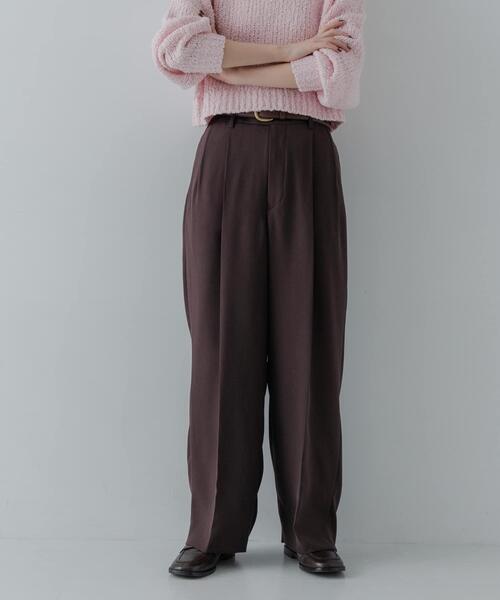 URBAN RESEARCH(アーバンリサーチ)の「ダブルクロスキュプラパンツ(その他パンツ・レディース・ブラック/ネイビー/ブラウン・40/38/42/36)」の21枚目の写真