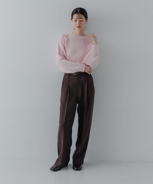 URBAN RESEARCH(アーバンリサーチ)の「ダブルクロスキュプラパンツ(その他パンツ・レディース・ブラック/ネイビー/ブラウン・40/38/42/36)」の7枚目の写真
