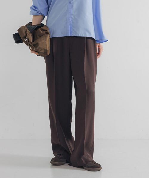URBAN RESEARCH(アーバンリサーチ)の「ダブルクロスキュプラパンツ(その他パンツ・レディース・ブラック/ネイビー/ブラウン・40/38/42/36)」の9枚目の写真