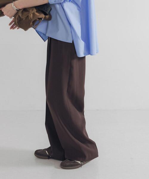 URBAN RESEARCH(アーバンリサーチ)の「ダブルクロスキュプラパンツ(その他パンツ・レディース・ブラック/ネイビー/ブラウン・40/38/42/36)」の10枚目の写真