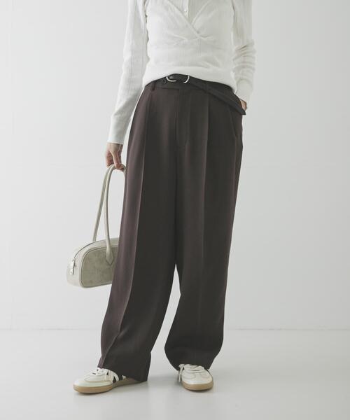 URBAN RESEARCH(アーバンリサーチ)の「ダブルクロスキュプラパンツ(その他パンツ・レディース・ブラック/ネイビー/ブラウン・40/38/42/36)」の15枚目の写真