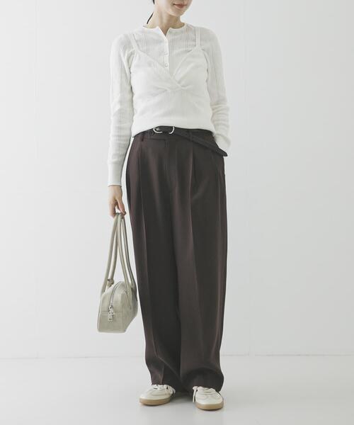 URBAN RESEARCH(アーバンリサーチ)の「ダブルクロスキュプラパンツ(その他パンツ・レディース・ブラック/ネイビー/ブラウン・40/38/42/36)」の19枚目の写真