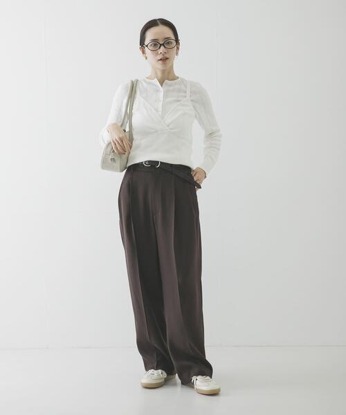 URBAN RESEARCH(アーバンリサーチ)の「ダブルクロスキュプラパンツ(その他パンツ・レディース・ブラック/ネイビー/ブラウン・40/38/42/36)」の20枚目の写真