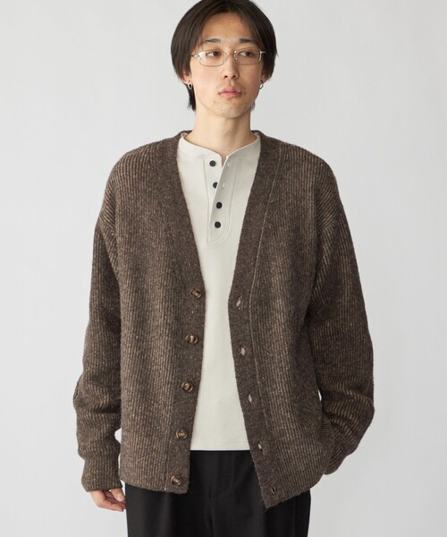 City Ambient Products（シティアンビエントプロダクツ）の「City Ambient Products: AZE Vネック カーディガン（カーディガン/ボレロ・メンズ・ブラウン/ネイビー・SMALL/MEDIUM/LARGE）」の13枚目の写真