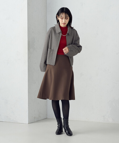 COMME CA ISM(コムサイズム)の「ステンカラー ブルゾン(ブルゾン・レディース・ブラウン系/グレー系・LARGE/MEDIUM)」の5枚目の写真