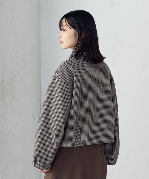 COMME CA ISM(コムサイズム)の「ステンカラー ブルゾン(ブルゾン・レディース・ブラウン系/グレー系・LARGE/MEDIUM)」の11枚目の写真