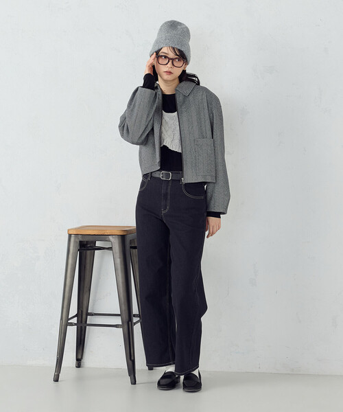COMME CA ISM(コムサイズム)の「ステンカラー ブルゾン(ブルゾン・レディース・ブラウン系/グレー系・LARGE/MEDIUM)」の17枚目の写真