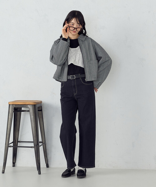 COMME CA ISM(コムサイズム)の「ステンカラー ブルゾン(ブルゾン・レディース・ブラウン系/グレー系・LARGE/MEDIUM)」の18枚目の写真