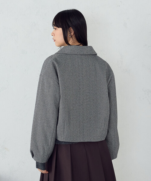 COMME CA ISM(コムサイズム)の「ステンカラー ブルゾン(ブルゾン・レディース・ブラウン系/グレー系・LARGE/MEDIUM)」の20枚目の写真