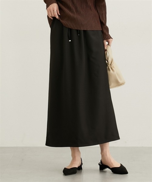 nissen（ニッセン）の「イージーフレアスカート（スカート・レディース・グレー/ブラック/ベージュ・M/L/LL）」の2枚目の写真