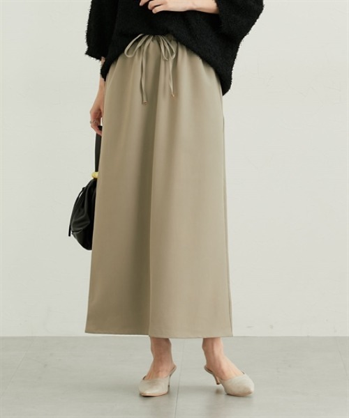 nissen（ニッセン）の「イージーフレアスカート（スカート・レディース・グレー/ブラック/ベージュ・M/L/LL）」の11枚目の写真