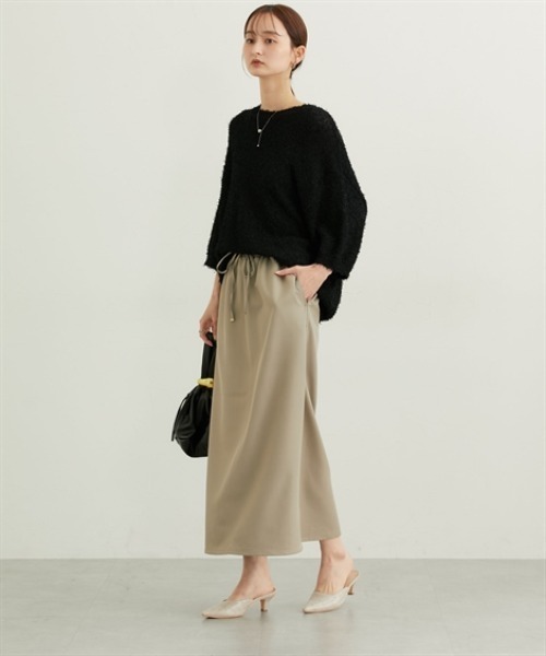 nissen（ニッセン）の「イージーフレアスカート（スカート・レディース・グレー/ブラック/ベージュ・M/L/LL）」の13枚目の写真