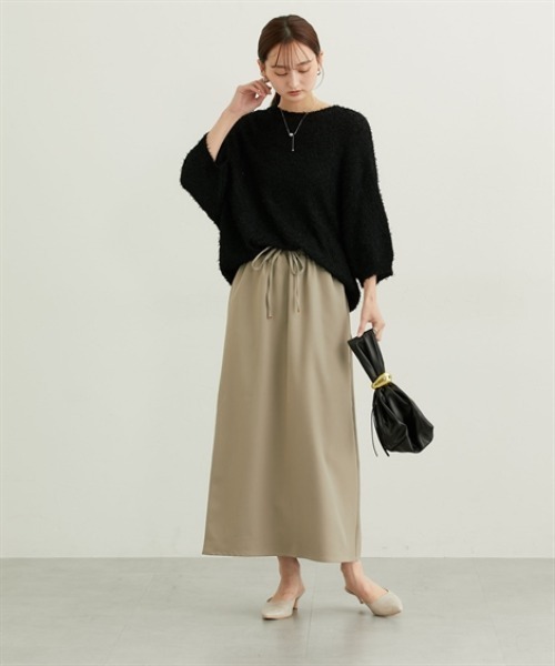 nissen（ニッセン）の「イージーフレアスカート（スカート・レディース・グレー/ブラック/ベージュ・M/L/LL）」の14枚目の写真