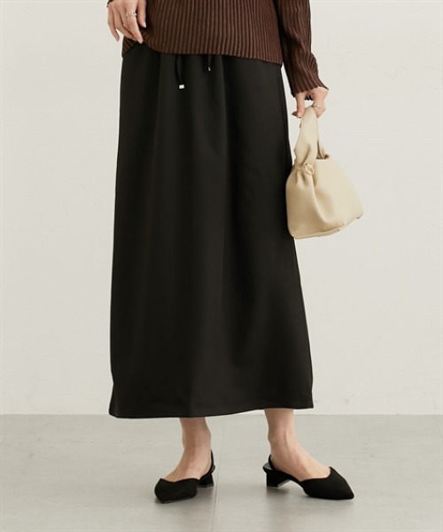 nissen（ニッセン）の「イージーフレアスカート（スカート・レディース・グレー/ブラック/ベージュ・M/L/LL）」の15枚目の写真