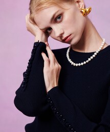 取引中極美品✨ ルル ウィルビー Vネック シャギー ニット 長袖 セーター M LOULOU WILLOUGHBY｜ルルウィルビーのニット/セーター通販