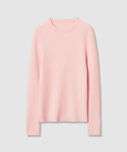 LOULOU WILLOUGHBY】フリルスリットプルオーバー（ニット/セーター