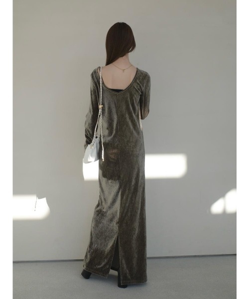 amel（エイメル）の「ベルベットバックオープンドレス / カーキ（ワンピース・レディース・カーキ・FREE）」の17枚目の写真