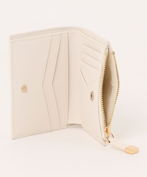 CHARLES&KEITH キルティングトップジップ スモールウォレット ブルー Alva アルヴァ キルティングトップジップ スモールウォレット（財布