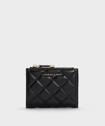 CHARLES & KEITH(チャールズ & キース)のAlva アルヴァ キルティングトップジップ スモールウォレット(財布)