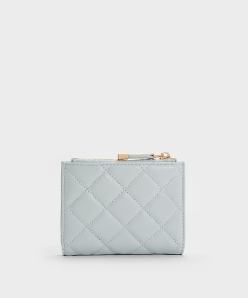 CHARLES & KEITH アルヴァ キルティング スモールウォレット Alva アルヴァ キルティングトップジップ スモールウォレット（財布