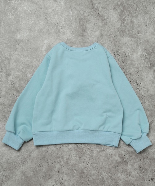 SUNDAYS SUN(サンデイズ サン)の「プリントトレーナー(おはな)(スウェット・キッズ・ピンク/サックスブルー・80/120/110/100/90/130)」の3枚目の写真