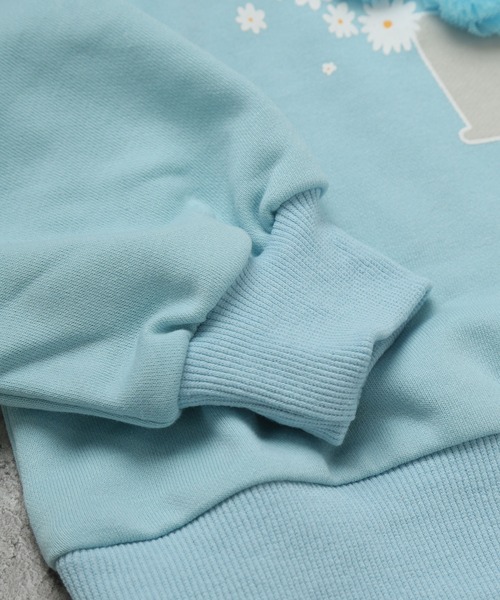 SUNDAYS SUN(サンデイズ サン)の「プリントトレーナー(おはな)(スウェット・キッズ・ピンク/サックスブルー・80/120/110/100/90/130)」の6枚目の写真