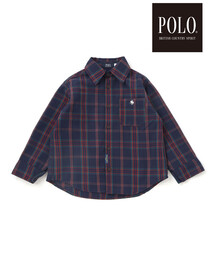SLAP SLIP | 【POLO BCS(ポロ・ビーシーエス)×SLAP SLIPコラボ】【お揃い】刺しゅう入り胸ポケットチェックシャツ(80~130cm)(シャツ/ブラウス)