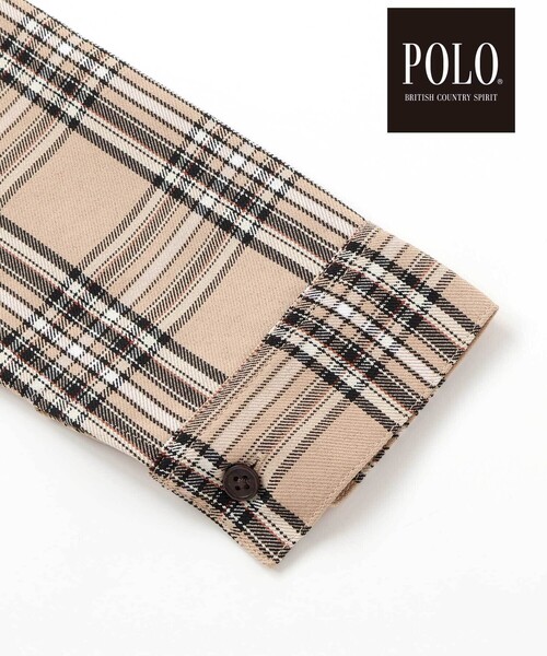 SLAP SLIP（スラップスリップ）の「【POLO BCS(ポロ・ビーシーエス)×SLAP SLIPコラボ】【お揃い】刺しゅう入り胸ポケットチェックシャツ(80~130cm)（シャツ/ブラウス・キッズ・ベージュ系その他/ブルー系その他2・80ｃｍ/90cm/120cm/100cm/130cm/110cm）」の15枚目の写真
