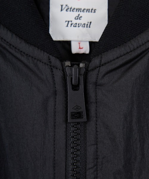 DANTON（ダントン）の「[DANTON/ダントン] ワンポイントロゴ ナイロンボンバージャケット（ブルゾン・レディース・ブラック/グレイッシュベージュ・M/S）」の18枚目の写真