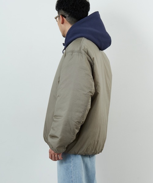 DANTON/ダントン] ワンポイントロゴ ナイロンボンバージャケット
