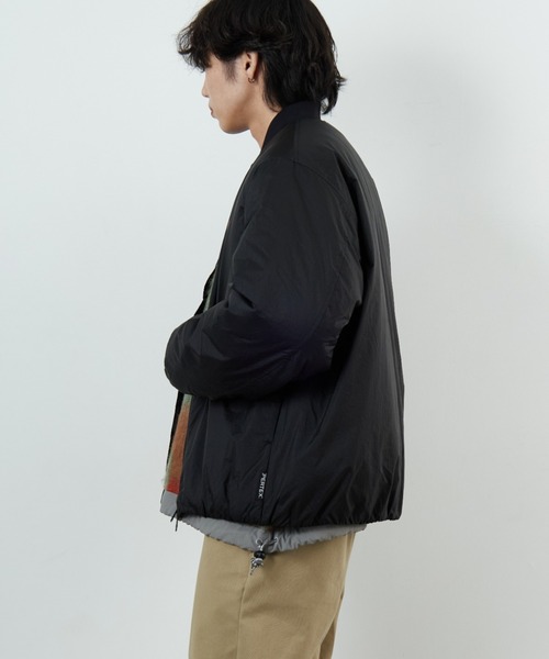 DANTON/ダントン] ワンポイントロゴ ナイロンボンバージャケット