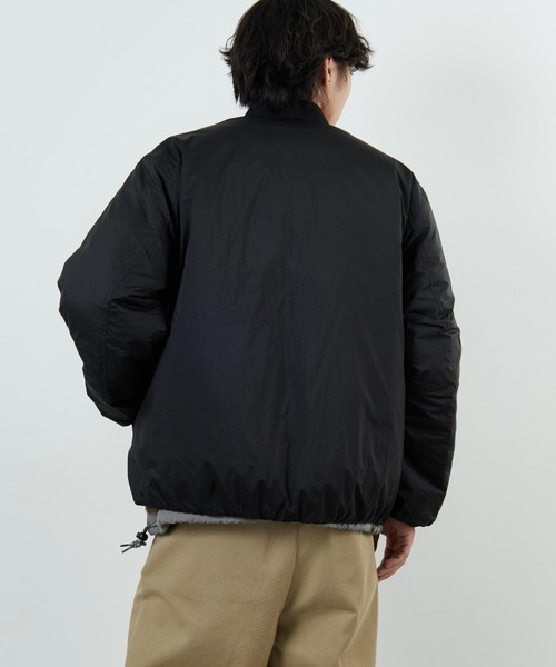 DANTON/ダントン] ワンポイントロゴ ナイロンボンバージャケット