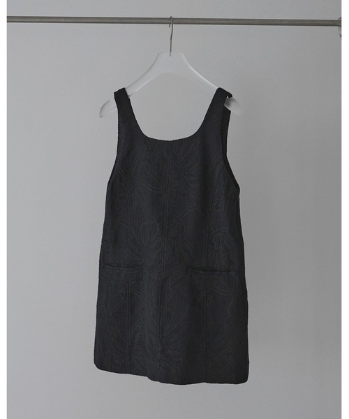 anuke（アンヌーク）の「Jacquard Square Tunic（タンクトップ・レディース・アイボリー/ネイビー・FREE）」の18枚目の写真