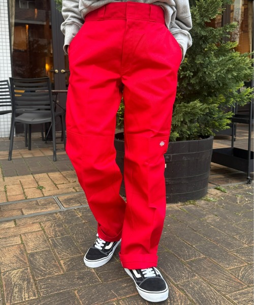 Dickies（ディッキーズ）の「Dickies/ディッキーズ　ダブルニー ワークパンツ ルーズフィット "85283"　レングス30インチ（その他パンツ・メンズ・ブラック/オリーブ/カーキ/ブルーグリーン/ダークグリーン/ネイビー/ホワイト/レッド/ダークブラウン/チャコールグレー・28/30/32/34/36）」の10枚目の写真