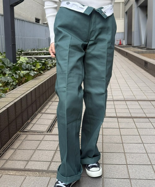 Dickies（ディッキーズ）の「Dickies/ディッキーズ　ダブルニー ワークパンツ ルーズフィット "85283"　レングス30インチ（その他パンツ・メンズ・ブラック/オリーブ/カーキ/ブルーグリーン/ダークグリーン/ネイビー/ホワイト/レッド/ダークブラウン/チャコールグレー・28/30/32/34/36）」の9枚目の写真