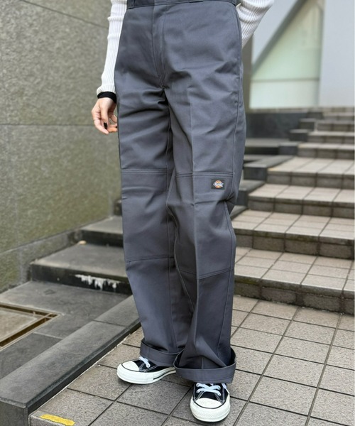 Dickies（ディッキーズ）の「Dickies/ディッキーズ　ダブルニー ワークパンツ ルーズフィット "85283"　レングス30インチ（その他パンツ・メンズ・ブラック/オリーブ/カーキ/ブルーグリーン/ダークグリーン/ネイビー/ホワイト/レッド/ダークブラウン/チャコールグレー・28/30/32/34/36）」の3枚目の写真