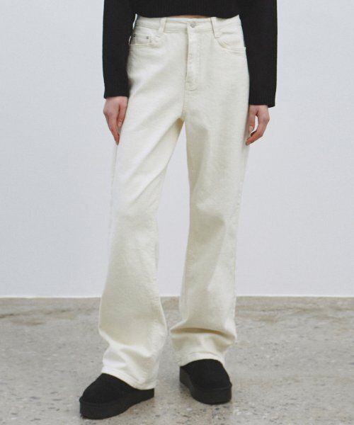 NICK&NICOLE(ニックアンドニコール)の「PREMIUM COLORFUL COTTON PANTS_CREAM(その他パンツ・レディース・その他・LARGE/MEDIUM/SMALL)」の5枚目の写真