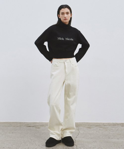 NICK&NICOLE(ニックアンドニコール)の「PREMIUM COLORFUL COTTON PANTS_CREAM(その他パンツ・レディース・その他・LARGE/MEDIUM/SMALL)」の2枚目の写真