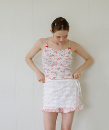 CANCAN FRILL WRAP SKIRT_WHITE