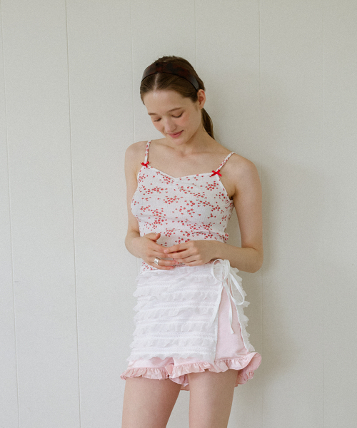 LETERIE(レテリー)の「CANCAN FRILL WRAP SKIRT_WHITE(スカート・レディース・ホワイト・FREE)」の2枚目の写真