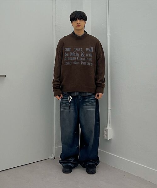 Millo Archive（ミロ アーカイブ）の「ダイアグナルフェードデニムパンツ[ブラック]（デニムパンツ・メンズ・その他・MEDIUM/LARGE/X-LARGE）」の16枚目の写真